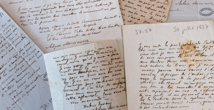 Listy Mickiewicza zakupione przez Bibliotekę Narodową w Warszawie