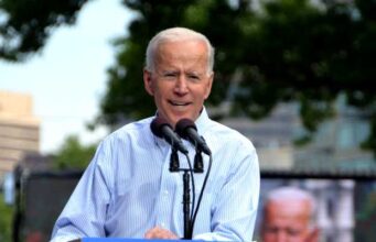 Joe Biden w kampanii wyborczej w 2019 roku. Fot. Michael Stokes. Źródło Wikimedia